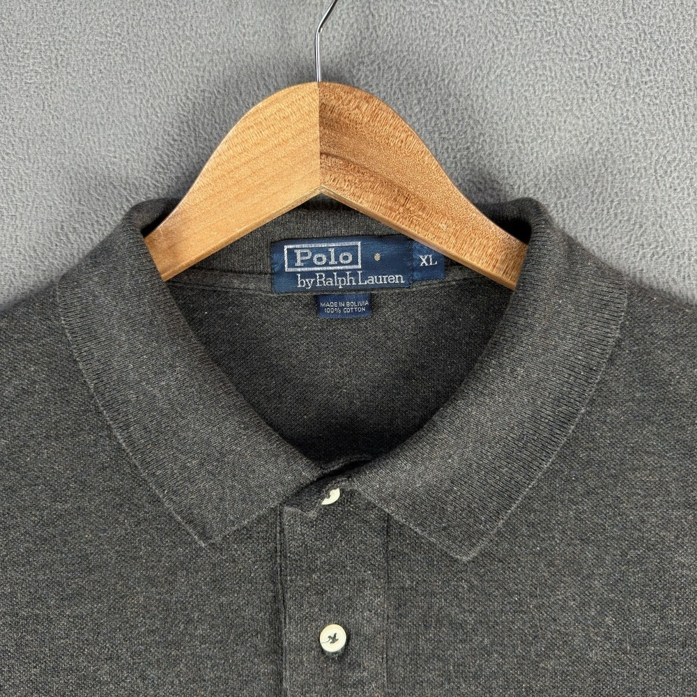Ralph Lauren Polo Shirt Lot of 2 Mens XL Dark Grey Smart Casual Office Prep Pony - Picture 3 of 12